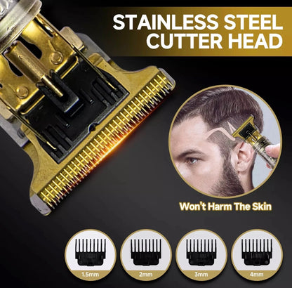 Professional Men Hair Clippers Trimmer Machine Cordless Beard Electric Shaver